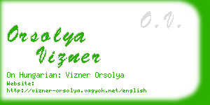 orsolya vizner business card